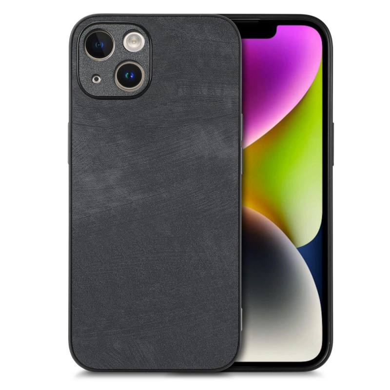 Coque iPhone 14 Effet Cuir Rétro