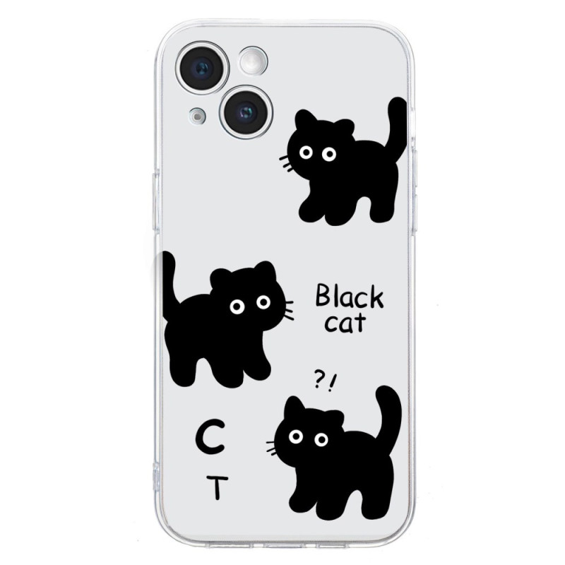Coque iPhone 14 Chats Noirs
