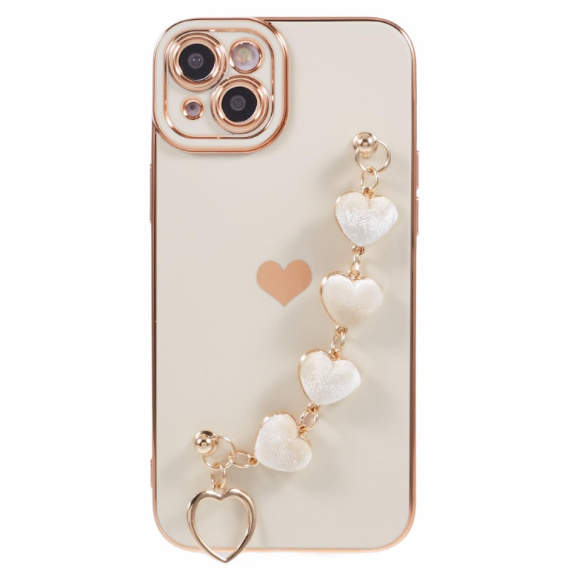 Coque iPhone 14 avec Bracelet Coeur