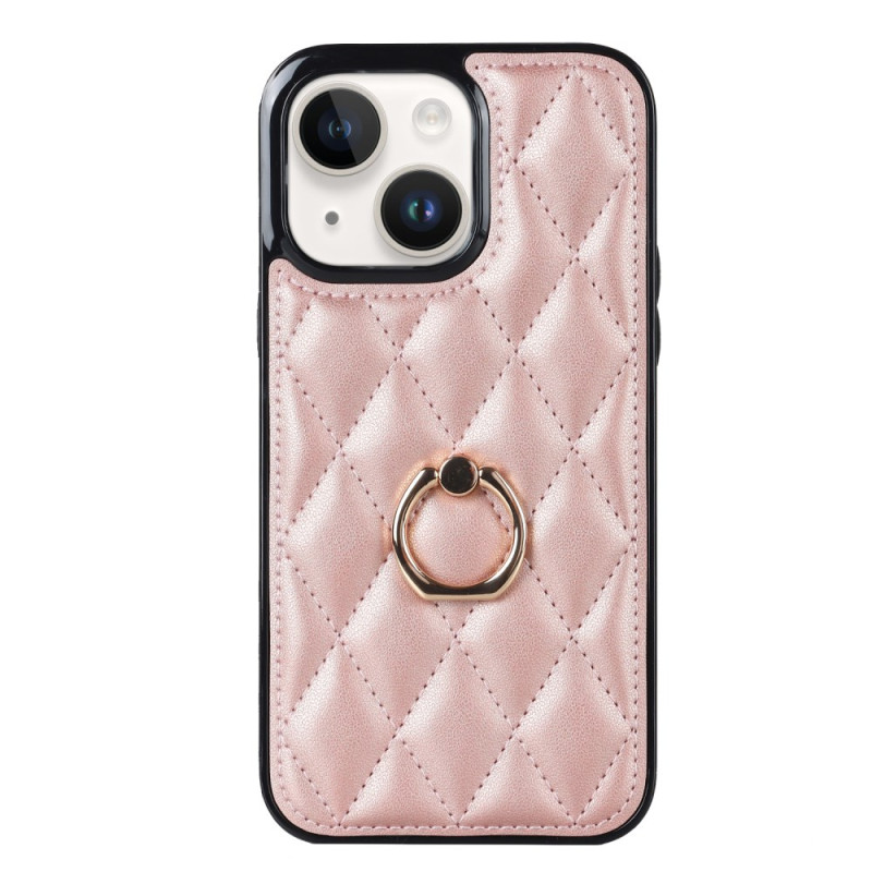Coque iPhone 14 Matelassée avec Anneau-Support