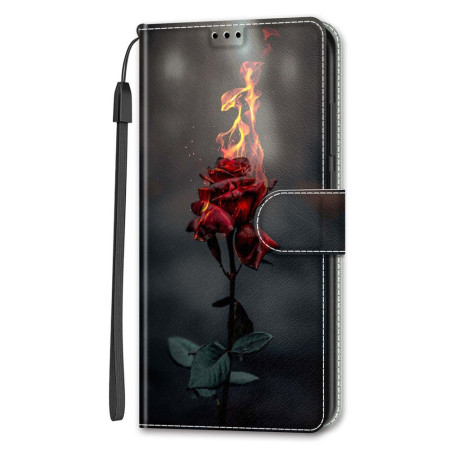 Housse iPhone 14 Rose de Feu