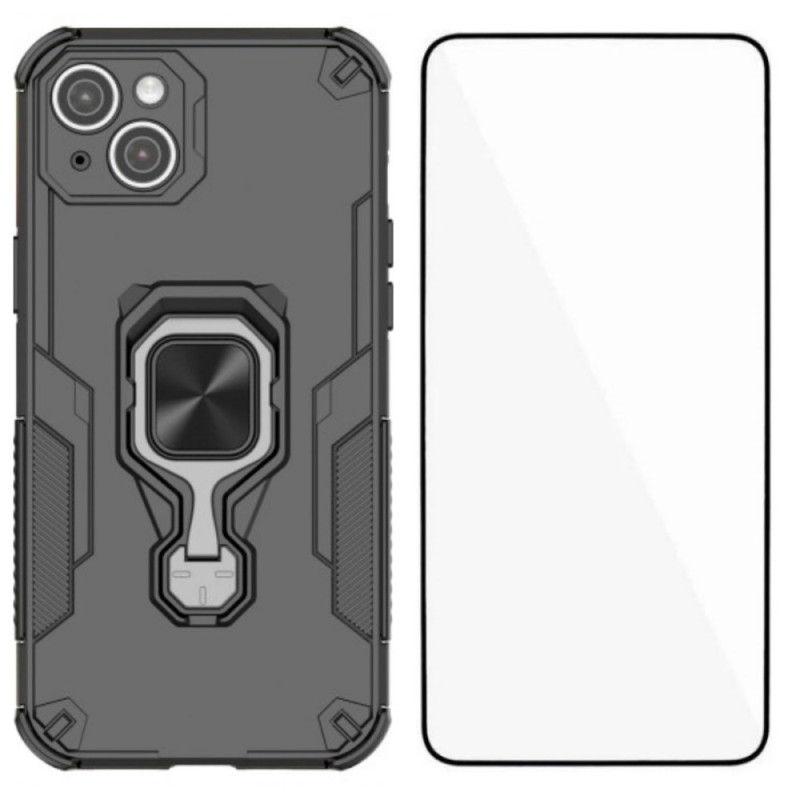 Coque iPhone 14 Plus Ring Résistante avec Protecteur Écran