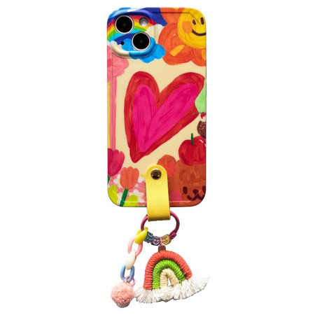 Coque iPhone 13 Coeur avec...