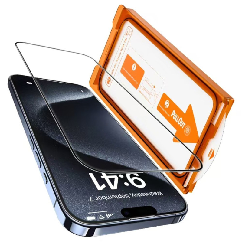 Protection en Verre Trempé pour Écran iPhone 14 Pro Outil dIinstallation