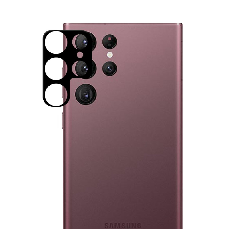 Lentille de Protection en Verre Trempé pour Samsung Galaxy S22 Ultra 5G (version noire)