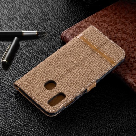 Housse Samsung Galaxy A30 Tissu Et Effet Cuir