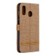 Housse Samsung Galaxy A30 Tissu Et Effet Cuir