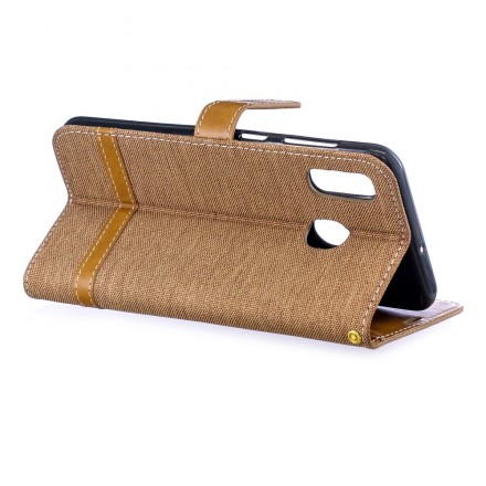 Housse Samsung Galaxy A30 Tissu Et Effet Cuir