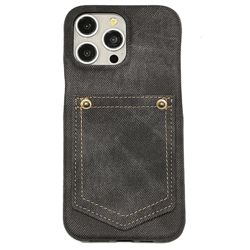 Coque iPhone 14 Pro Porte-Cartes Style Denim