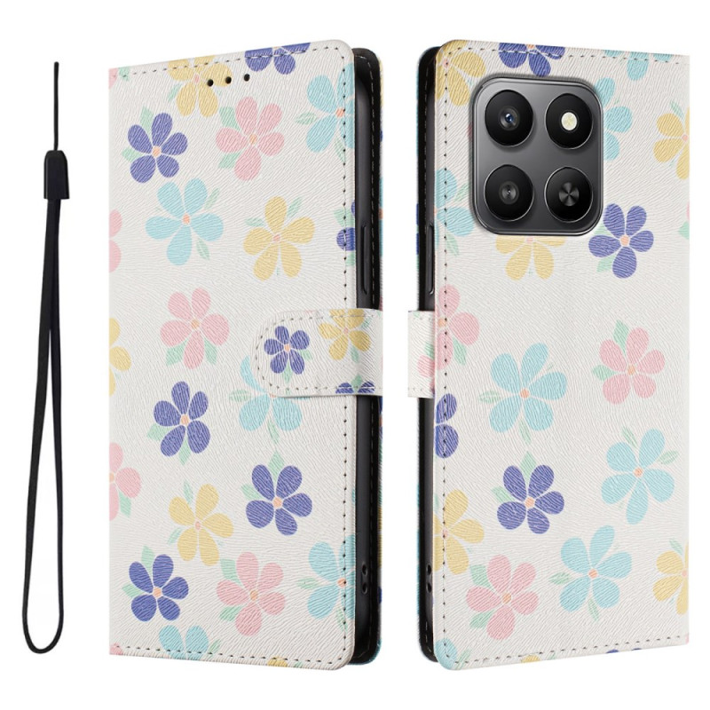 Housse Honor 400 Smart 5G / 4G / X7d 5G / 4G Fleurs Colorées