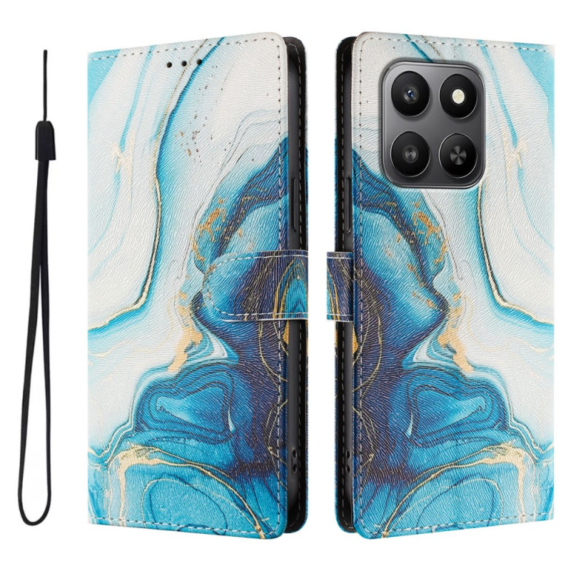 Housse Honor 400 Smart 5G / 4G / X7d 5G / 4G Marbre Bleu