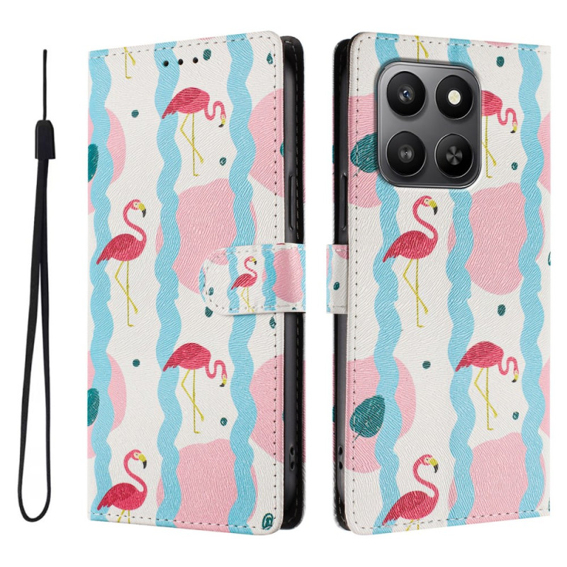 Housse Honor 400 Smart 5G / G Flamants Roses