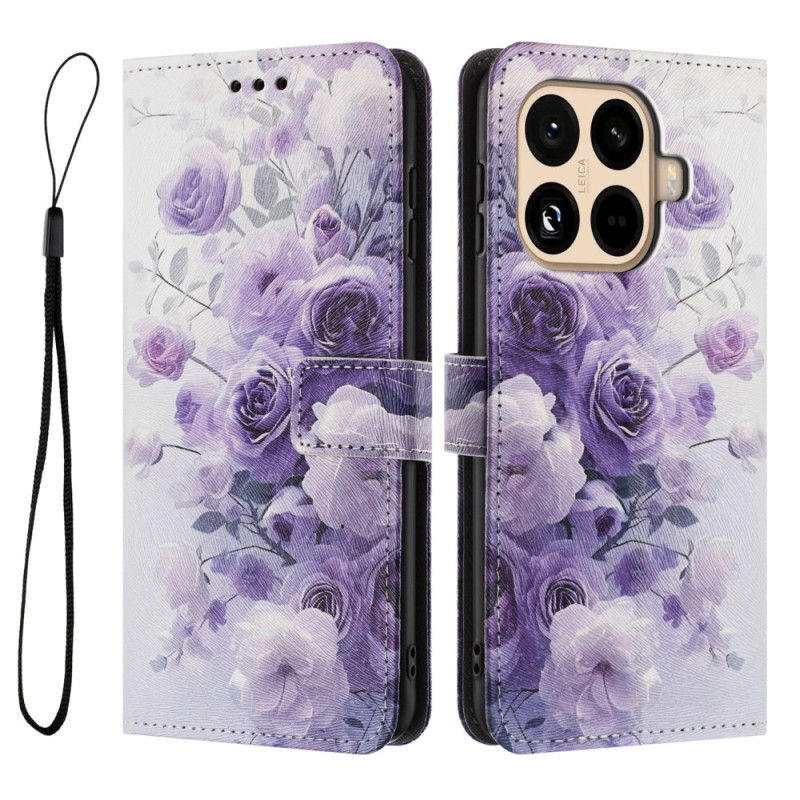 Housse Xiaomi 15T Pro Roses Violettes