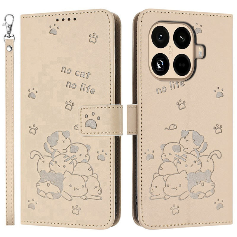 Housse Xiaomi 15T Pro Tas de Chats à Lanière