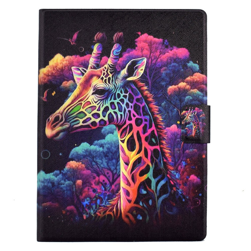 Housse Samsung Galaxy Tab S11 Girafe Colorée