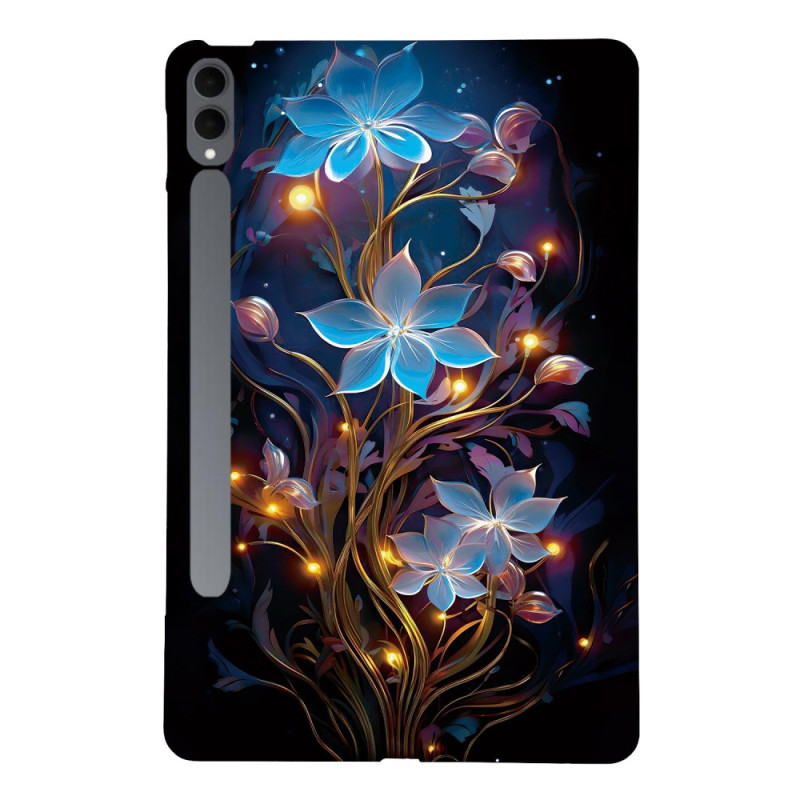 Coque Samsung Galaxy Tab S11 Ultra Fleurettes Bleues