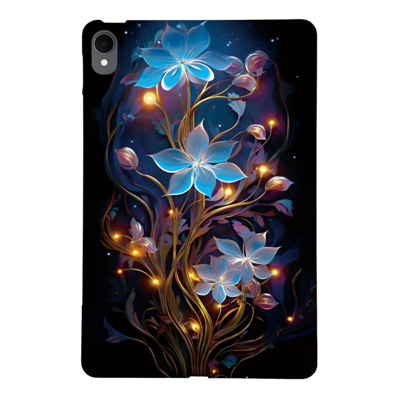 Coque Samsung Galaxy Tab S11 Fleurettes Bleues