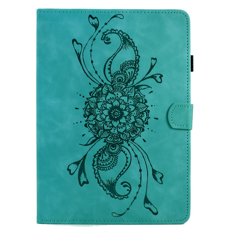Housse Samsung Galaxy Tab S11 Effet Daim Mandala