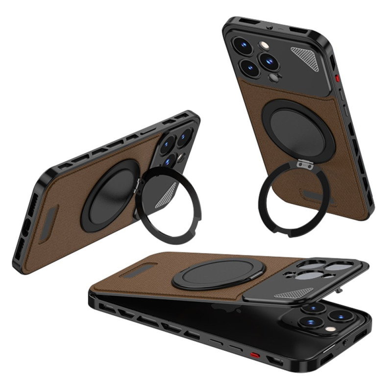 Coque iPhone 14 Pro Max MagSafe Cadre Métal et Support Béquille
