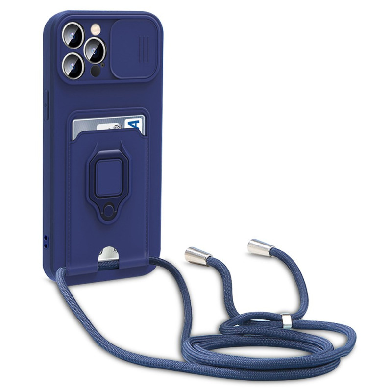 Coque à Cordon iPhone 14 Pro Max Porte-Cartes
