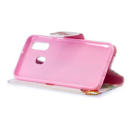 Housse Samsung Galaxy A40 Papillons et Fleurs Peint Housse Samsung Galaxy A40 Papillons et Fleurs Peint