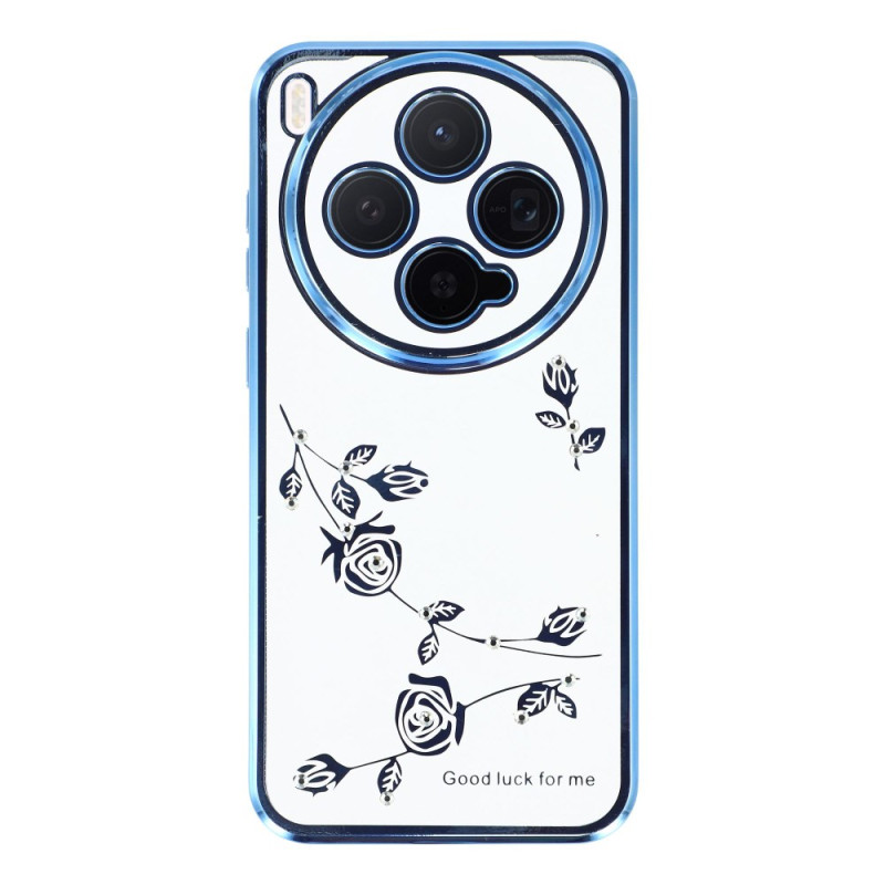 Coque Vivo X300 Strass et Design Floral KADEM