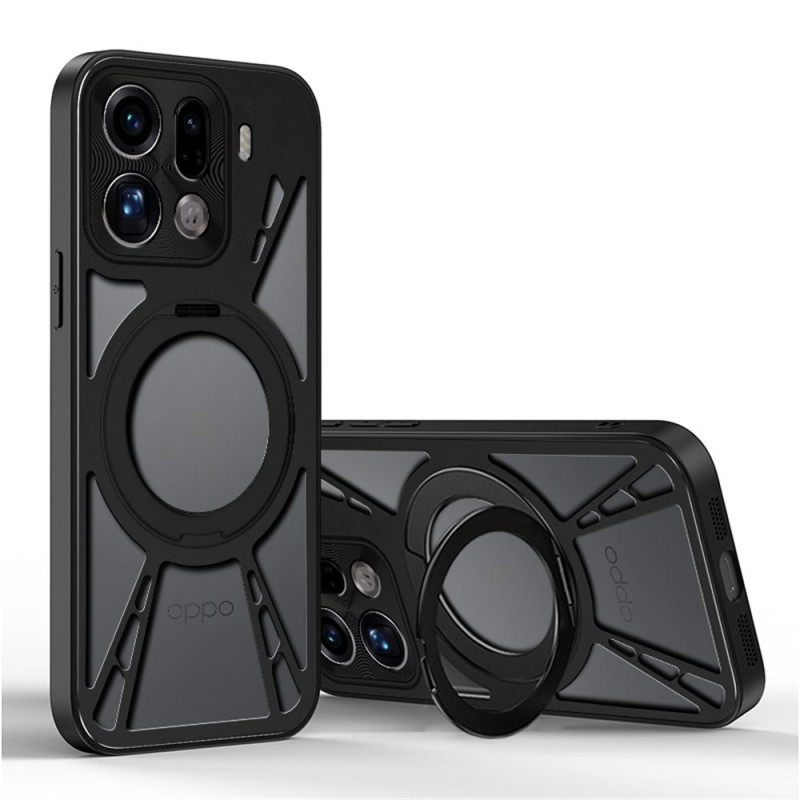 Coque Oppo Find X9 Pro 5G Support Magnétique Rotatif et Dissipation Thermique