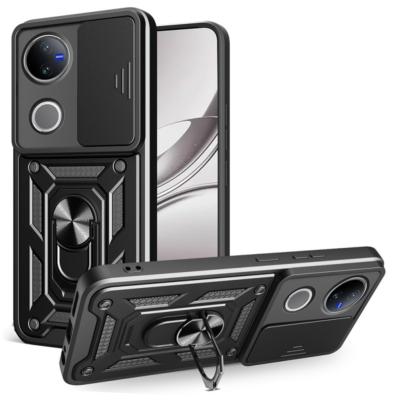 Coque Vivo V50 5G Protection Caméra Coulissante et Support