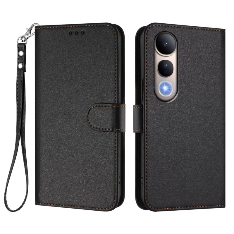 Housse Vivo V50 Lite Simili Cuir Uni à Lanière