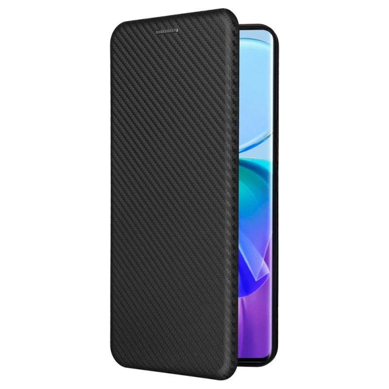 Flip Cover Vivo V29 Lite 5G Texture Fibre de Carbone