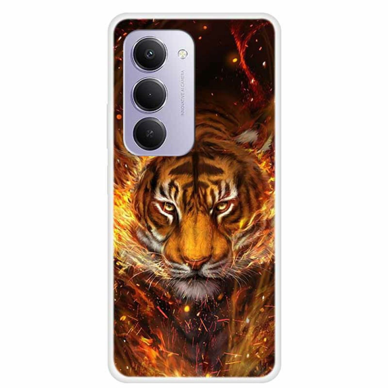 Coque Xiaomi Redmi 15 4G Tigre Flamme