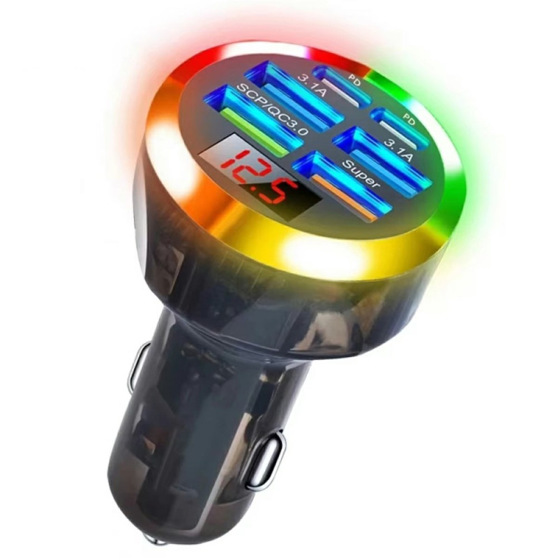 Chargeur Voiture 150W 6 Ports PD/QC3.0 Digital