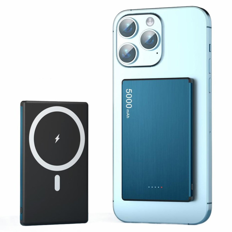 Batterie Externe Magnétique FLOVEME 5000mAh PD 20W Sans Fil Ultra-Mince