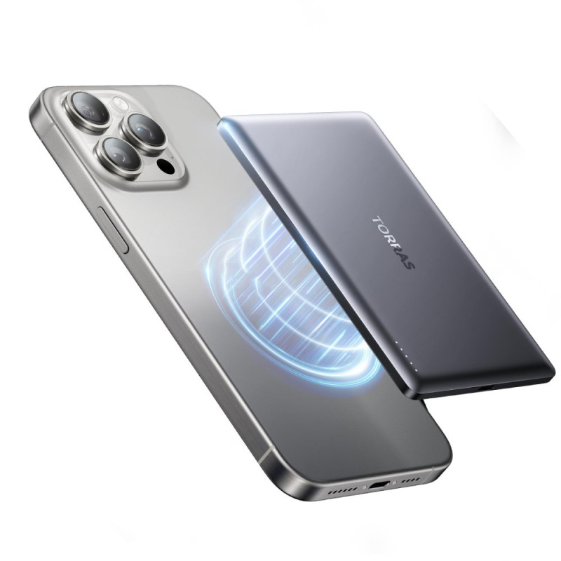 Batterie Externe MagSafe 5000mAh TORRAS Minimag