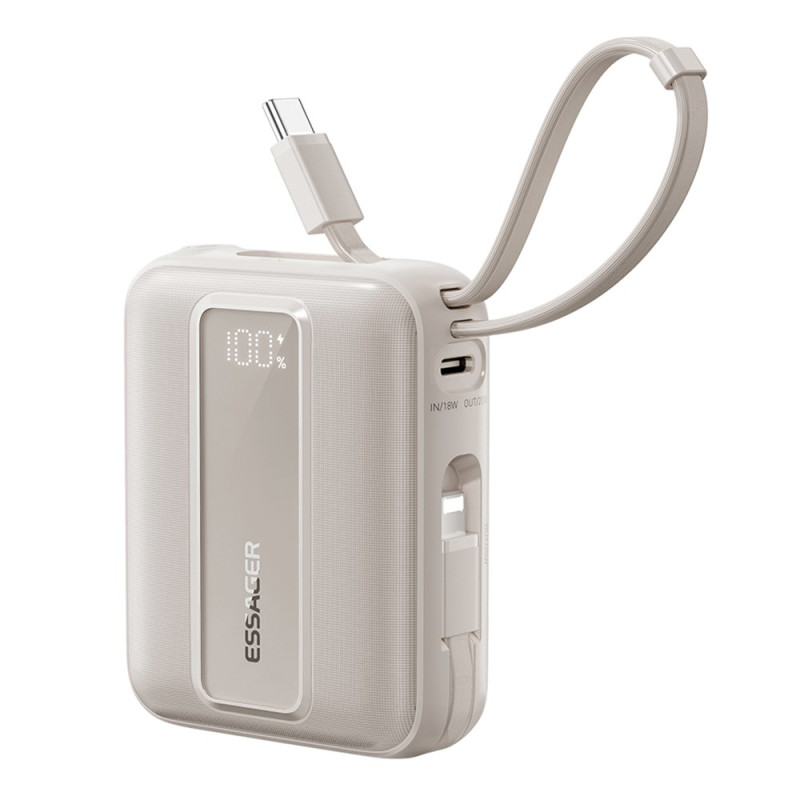 Batterie Externe 10000mAh 22.5W Charge Rapide Affichage Digital ESSAGER