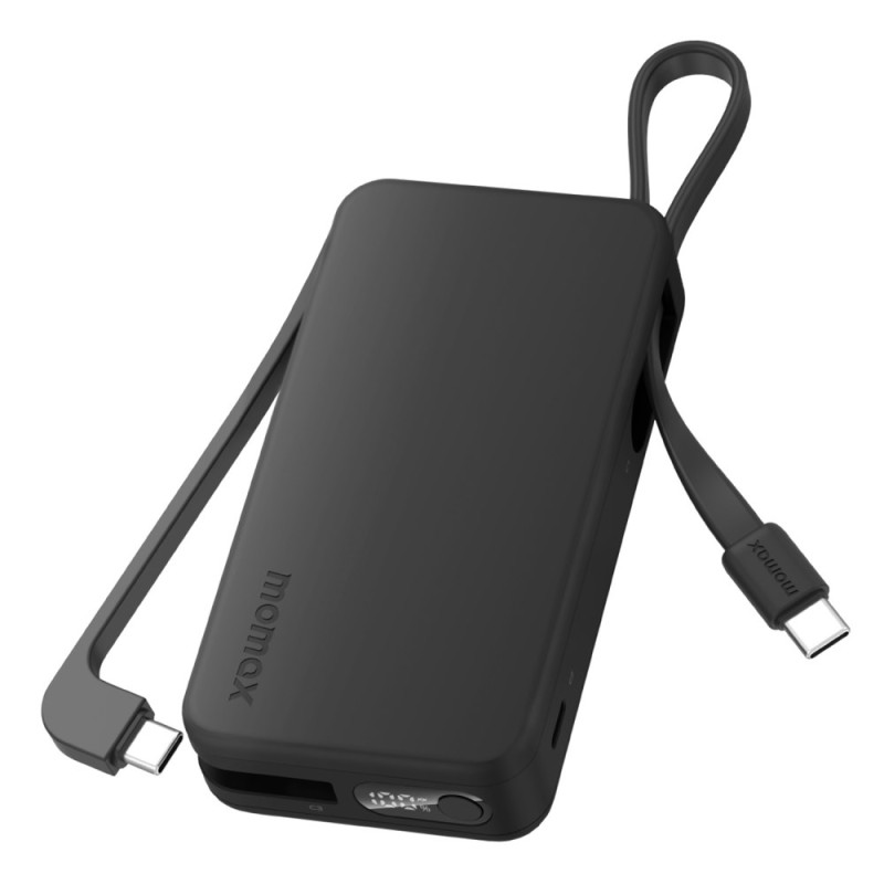 Batterie Externe 10000mAh 30W avec Câbles USB-C Intégrés - MOMAX