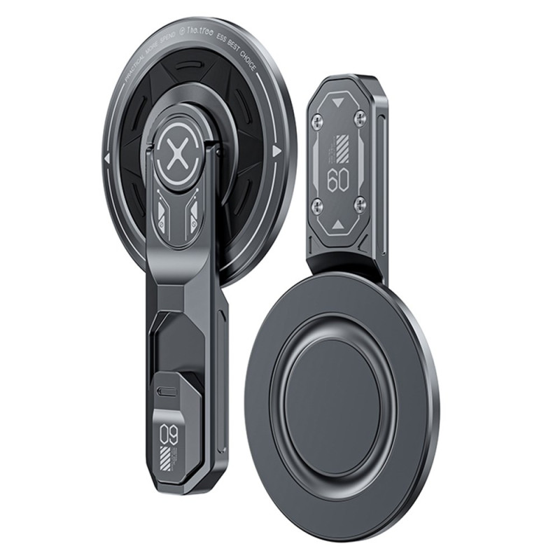 Support Téléphone Magnétique 360° avec Anneau Adhésif