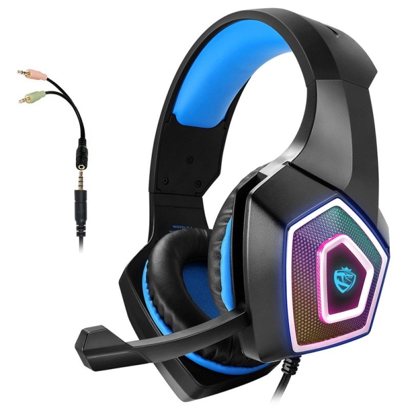 Casque Gaming avec Éclairage RGB et Microphone Intégré KOTION EACH