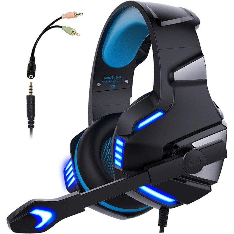 Casque Gaming Filaire pour PS4/PS5 avec Éclairage LED KOTION EACH