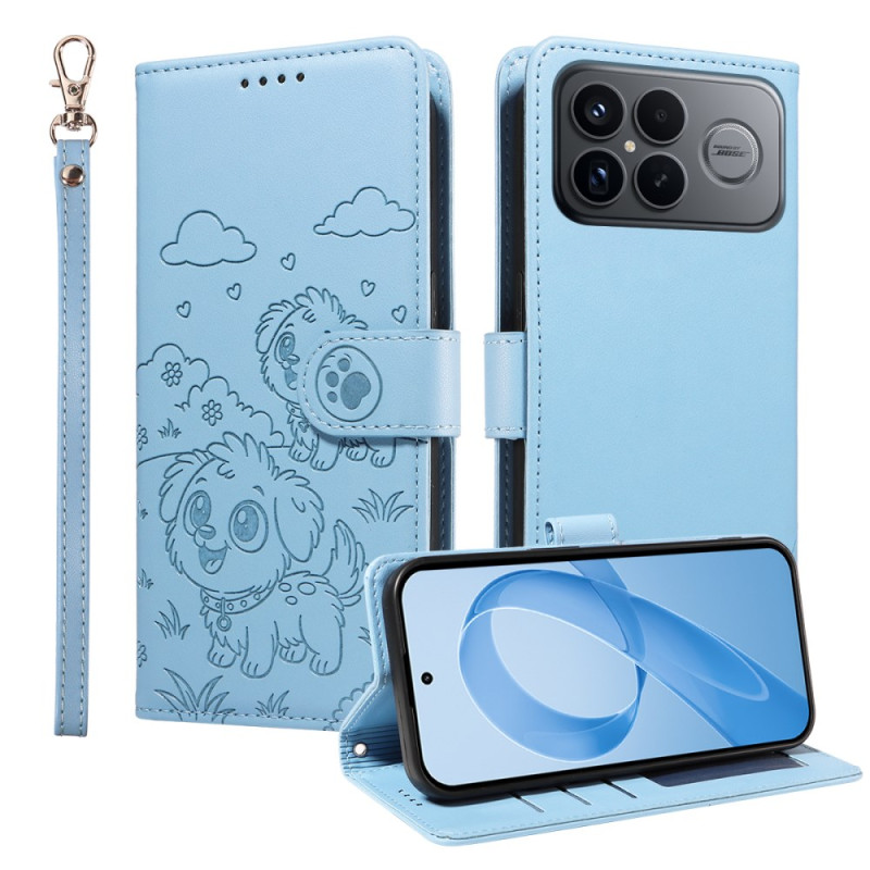 Housse Poco F8 Ultra Motif Chien à Lanière