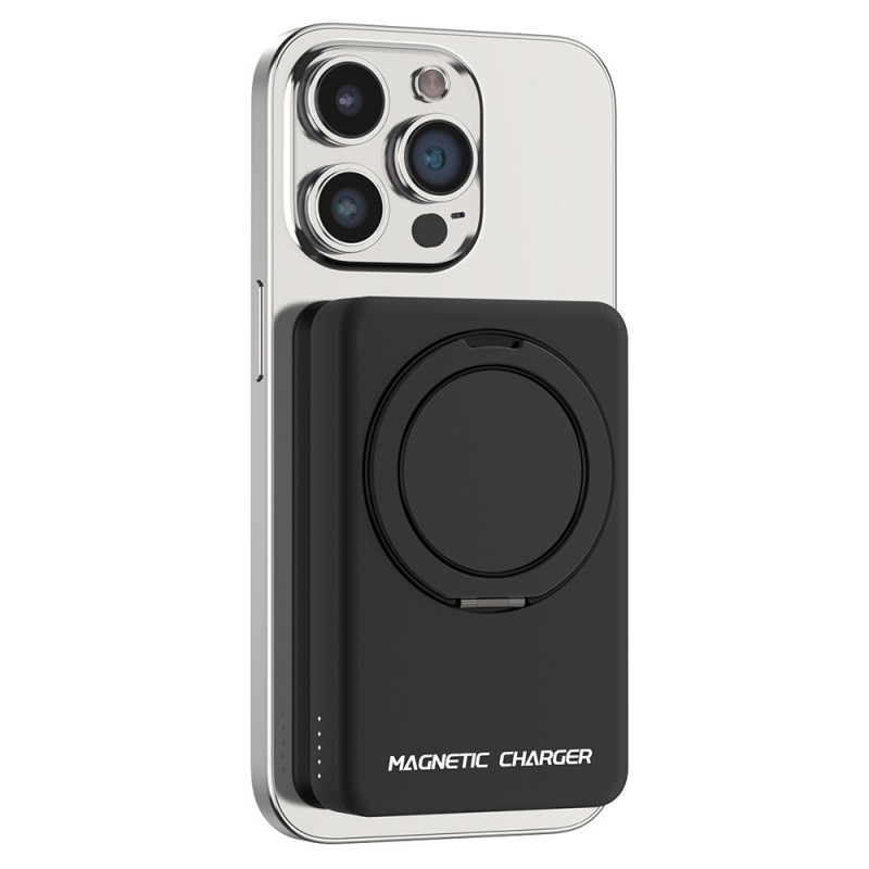Batterie Externe Magnétique 10000mAh avec Anneau Support Compatible MagSafe