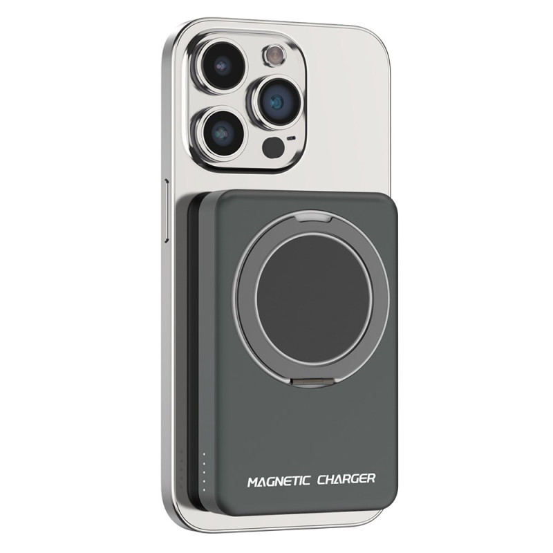 Batterie Externe Magnétique 10000mAh avec Anneau Support Compatible MagSafe