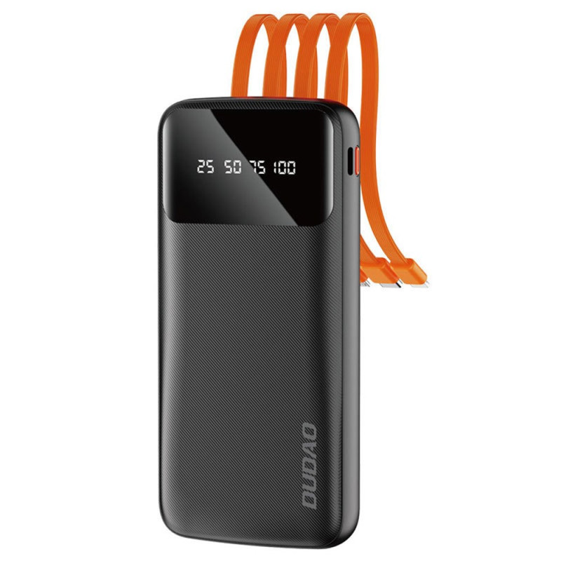 Batterie Externe 10000mAh avec 4 Câbles Intégrés DUDAO