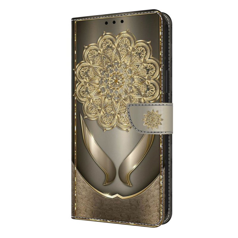 Housse Samsung Galaxy S26 Plus Fleurs Dorées Brillantes