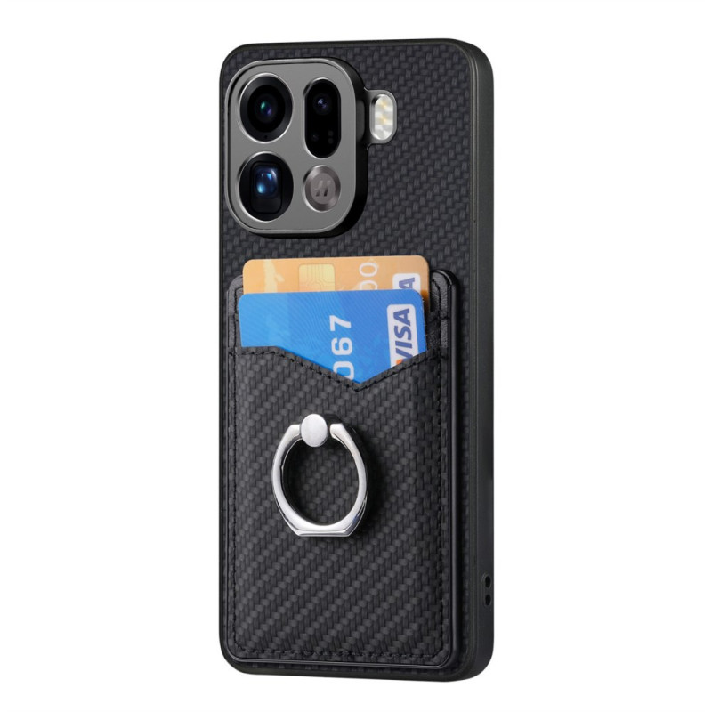 Coque Oppo Find X9 Pro Anneau-Support et Porte-Cartes