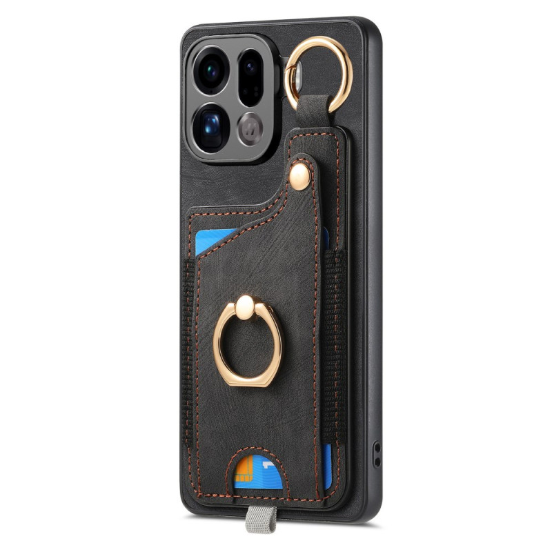 Coque Oppo Find X9 Pro 5G Porte-Cartes et Anneau-Support