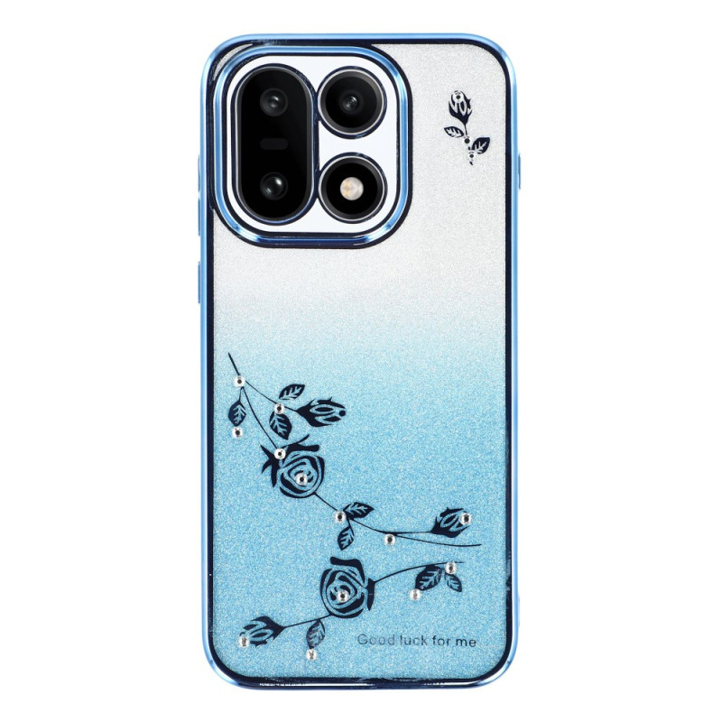 Coque OnePlus 15 Fleurs et Paillettes Dégradées