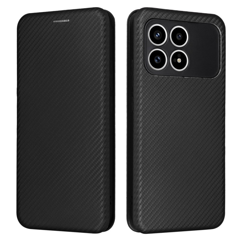 Flip Cover Poco F8 Pro Fibre Carbone