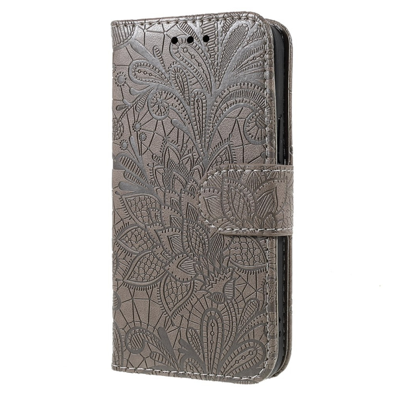 Housse iPhone 13 Mini Motif Floral en Relief