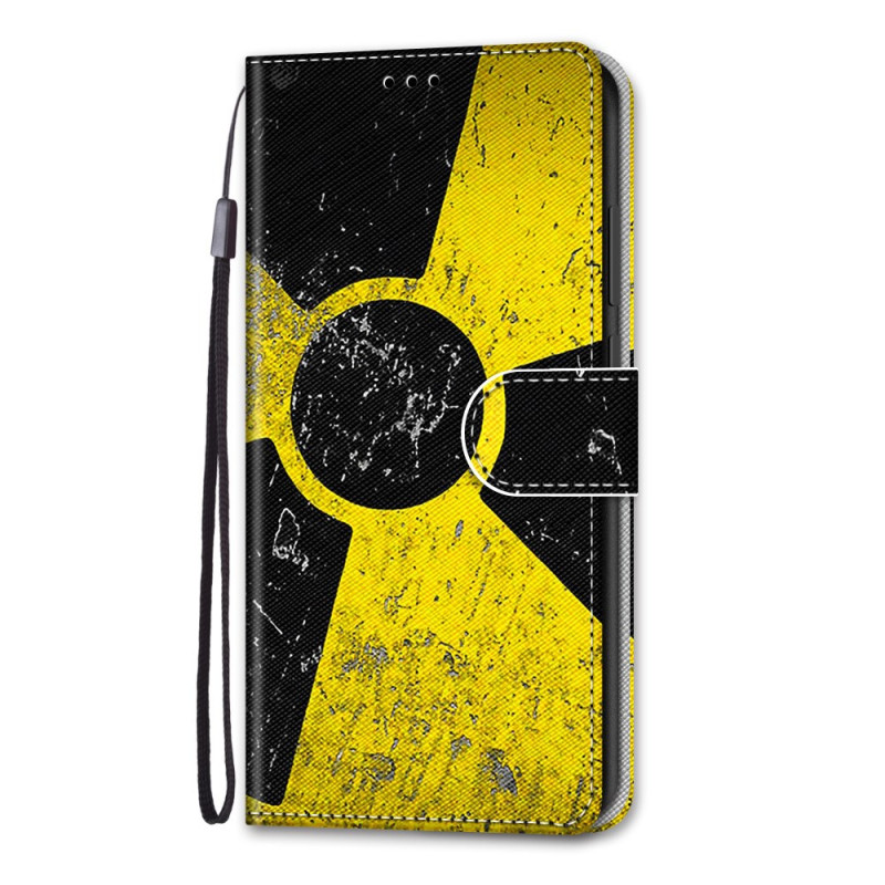 Housse iPhone 13 Mini Panneau Jaune Noir